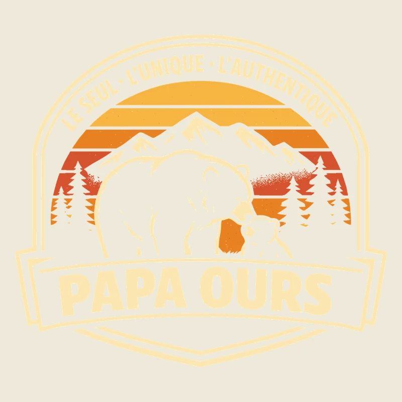 Papa Bear Das einzige einzigartige authentische Geschenk