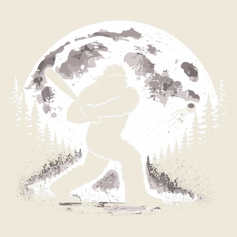 Bigfoot Baseball Player
