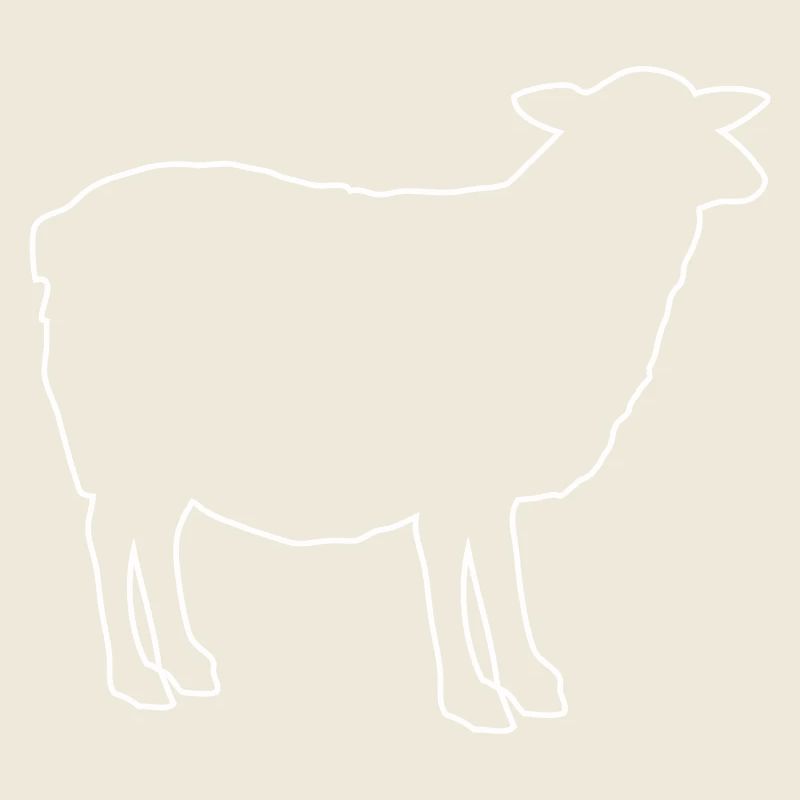 Silhouette de mouton