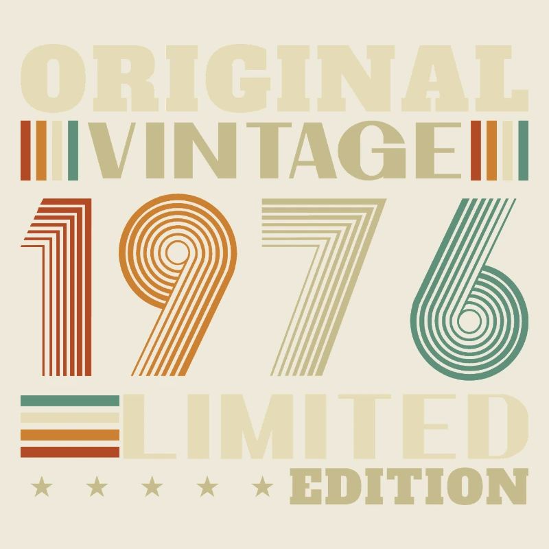 1976 Vintage Retro Geburtstagsgeschenk