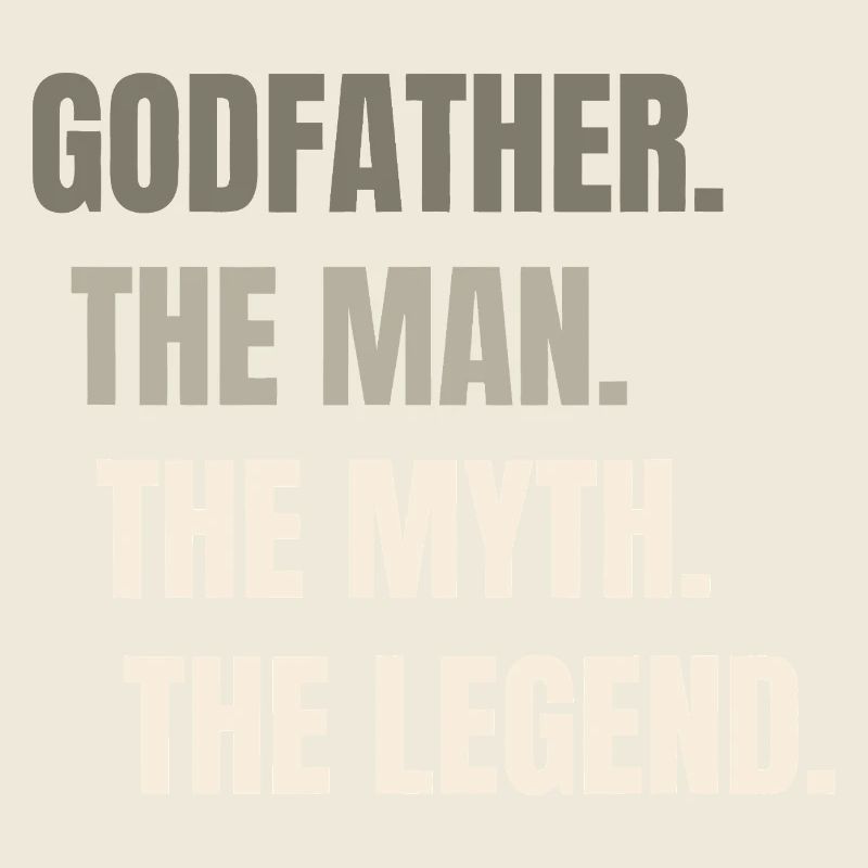 The Man Myth Legend — Bold Typography