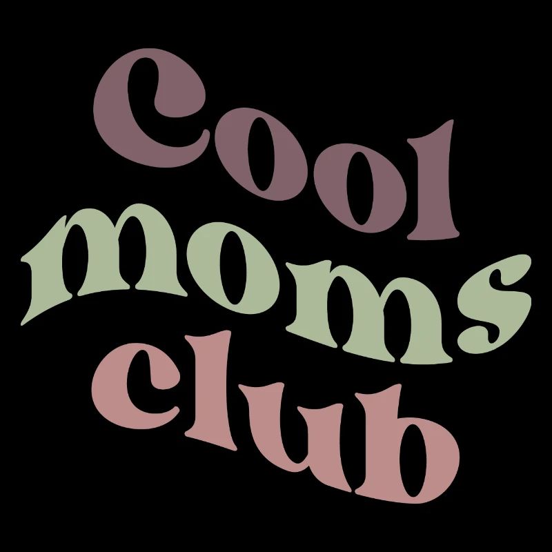 Cool Moms Club Retro-Typografie