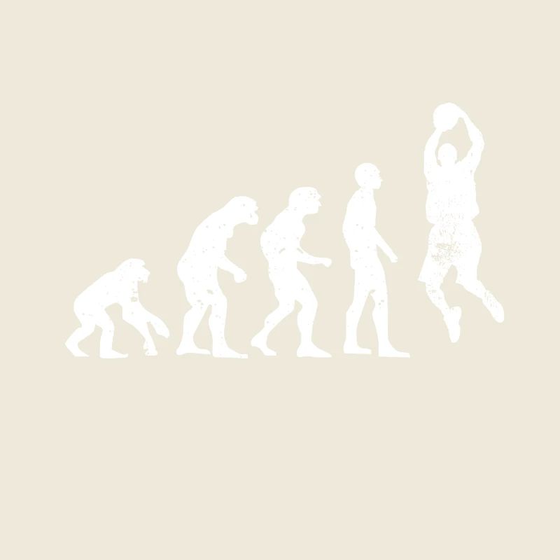 Basketball Evolution Ball Sport Geschenidee Fan