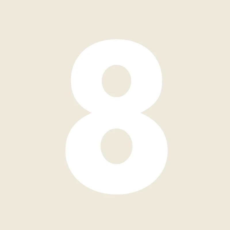 Numéro 8, numéro 8, 8, huit, Numéro huit, huit