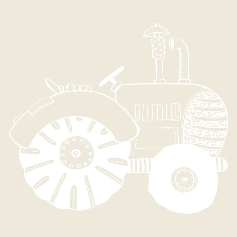 White Tractor - Tractor - Tractors - Comic