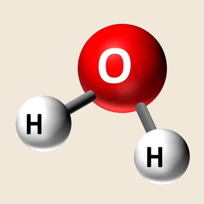 Graphique de la molécule d’eau