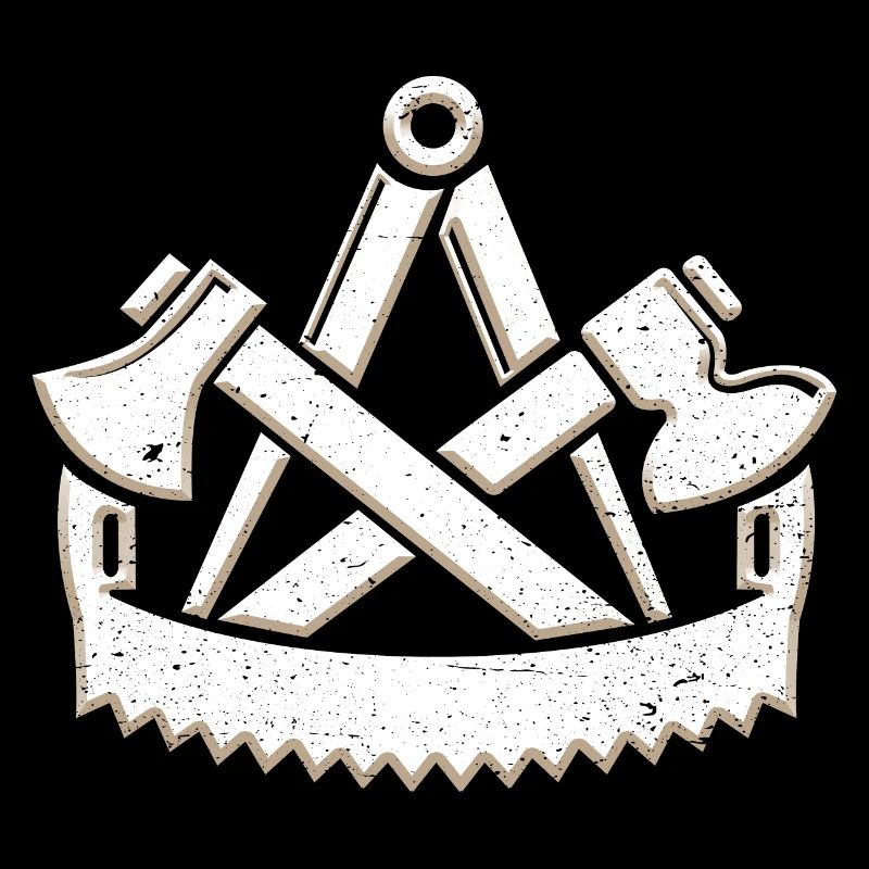 Cool charpentier guilde symbole 3D look grunge