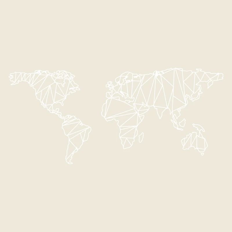 World map geometric