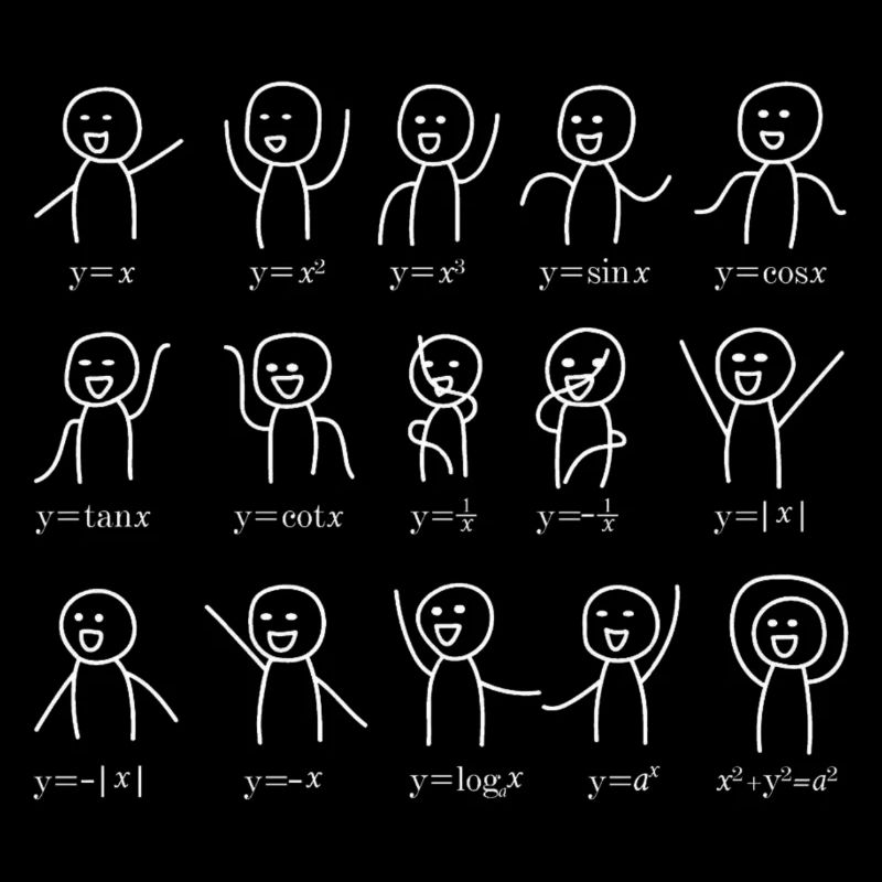 Mathe Funktions Tanz Funny Figures Algebra Dance