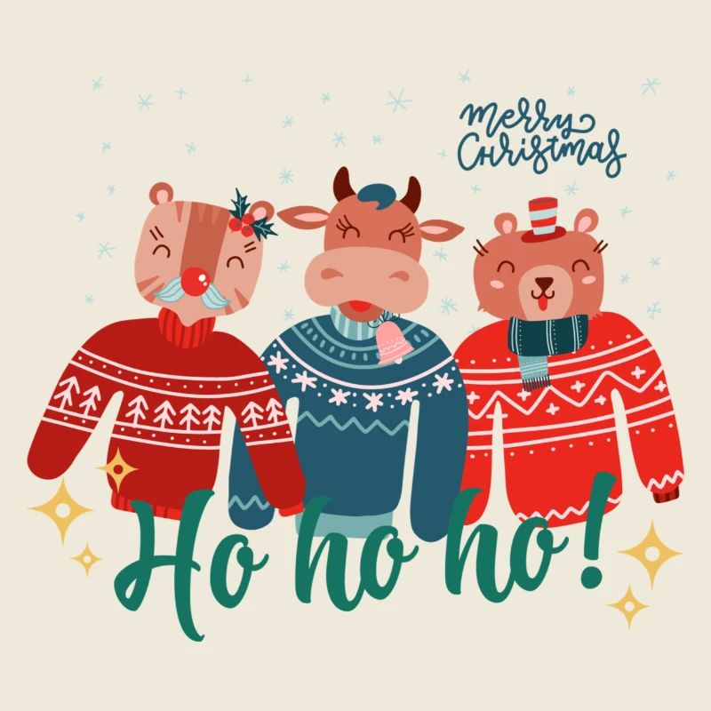 Hässlicher Weihnachtspullover - Frohe Weihnachten