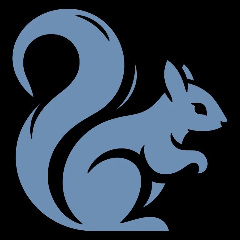 Minimalistische Eichhörnchen-Silhouette