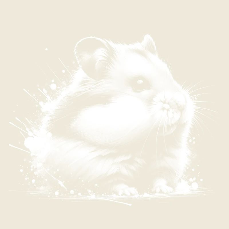 Süßer Hamster - Realistischer Zeichenstil
