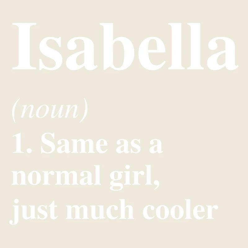 Isabella Definition Cooler Name Spruch Geschenk