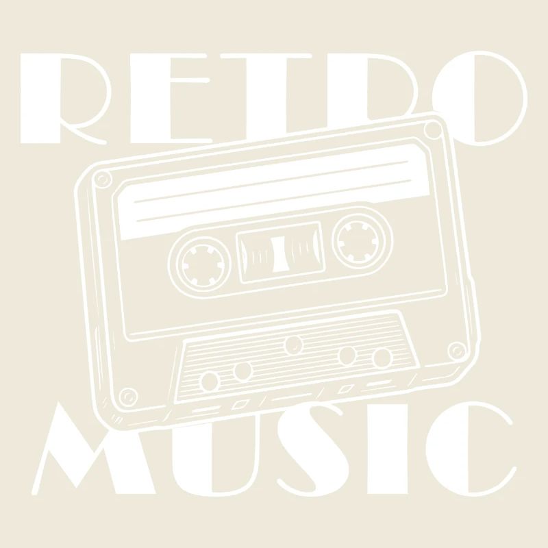 Conception de musique de cassette rétro