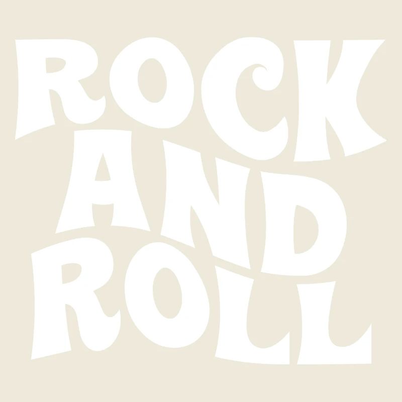 Conception typographique rock and roll audacieuse