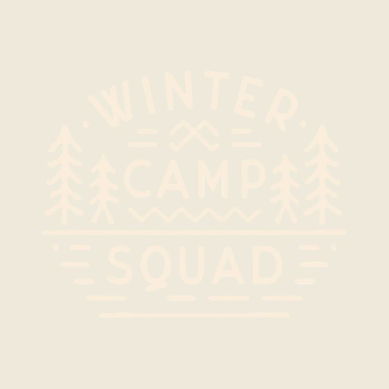 Winter camp squad camping trip mountain camper