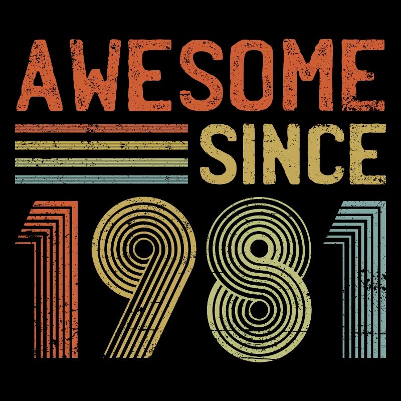 Retro 1981 Typografie Design