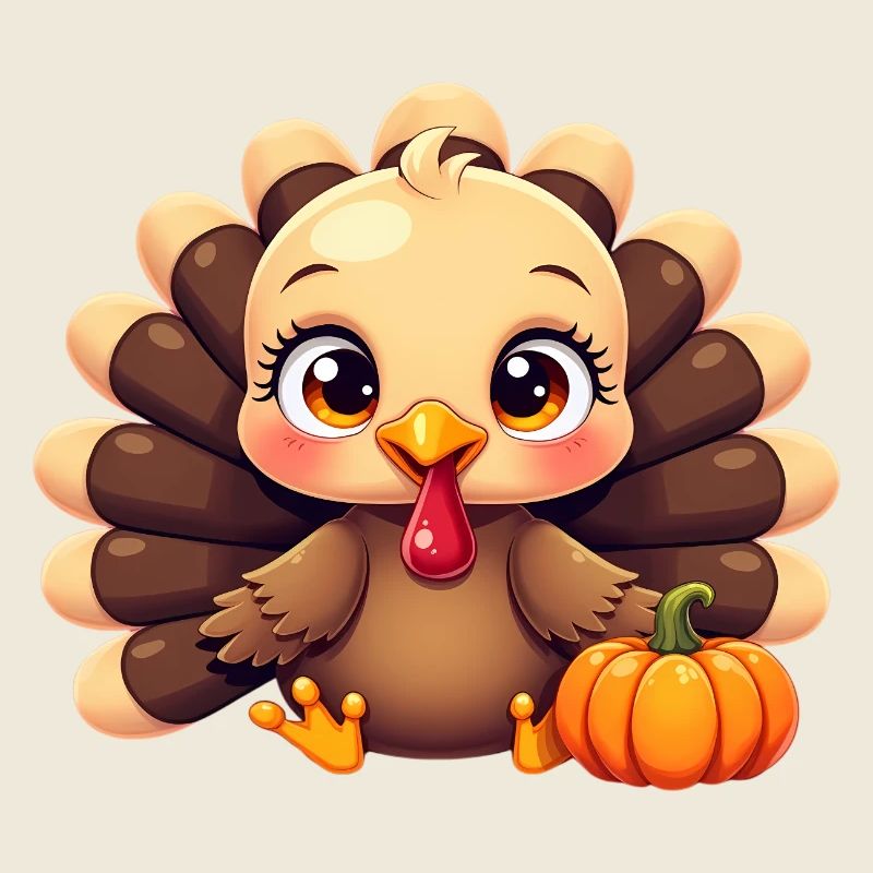 Bébé dinde de Thanksgiving
