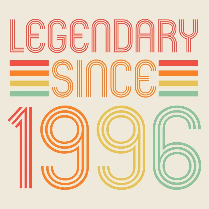 Legendary since 1996, Retro, Geburtstag