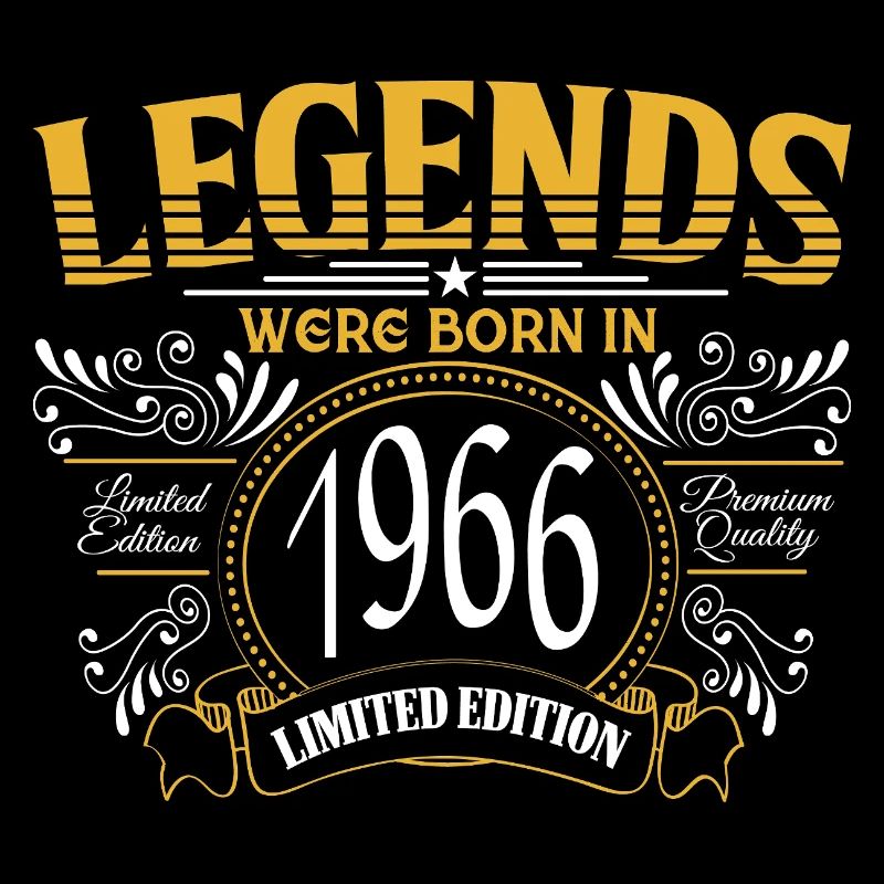60. Geburtstag Legenden 1966 Vintage Premium Quali
