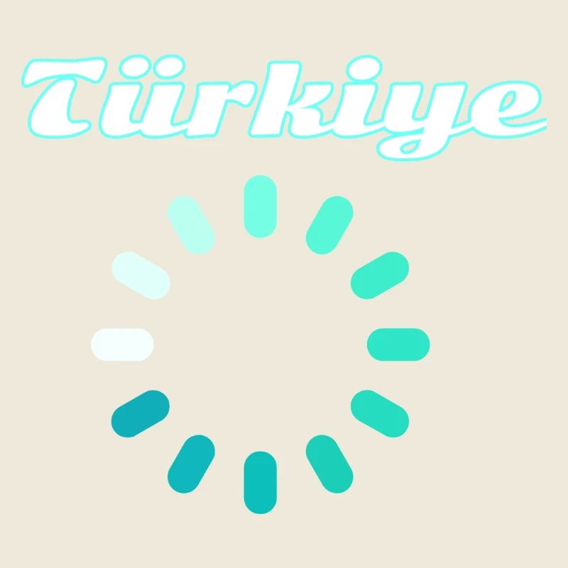 Turquoise du cercle de charge de la Dinde