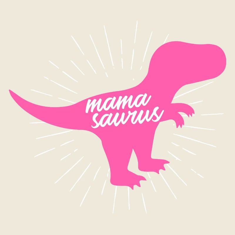 Mamasaurus T-Rex Dinosaurier Pink Silhouette Geschenk