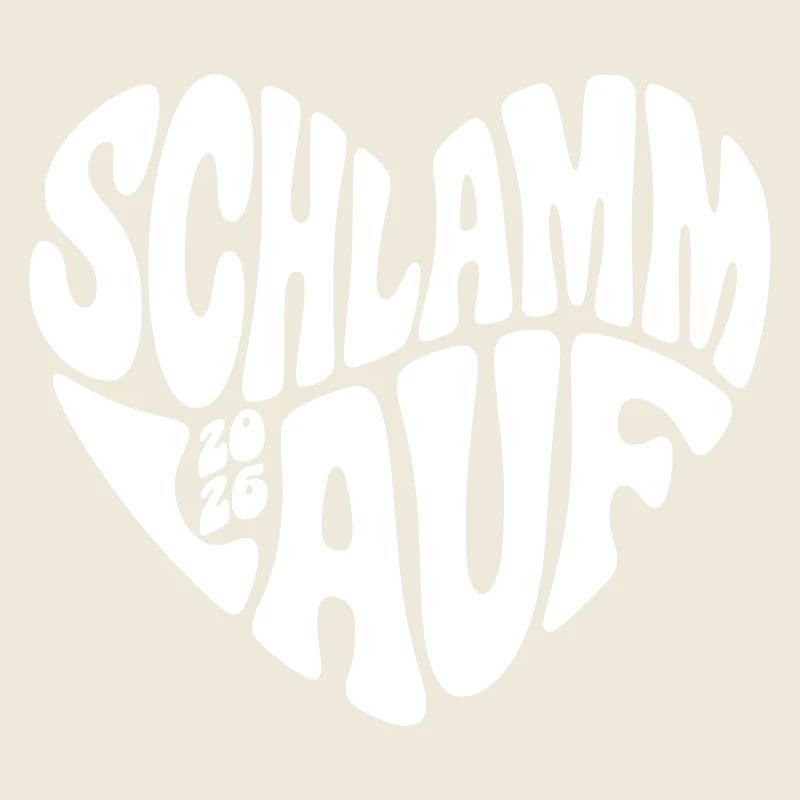 Course de boue 2026 - Forme de cœur - Course de boue 2026