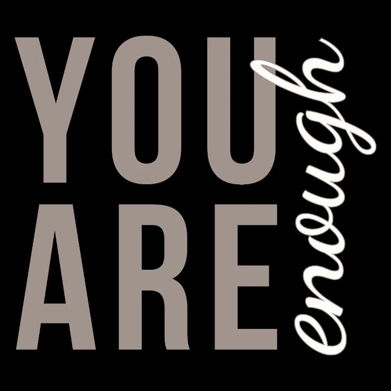 Tu es assez de typographie en élégant taupe