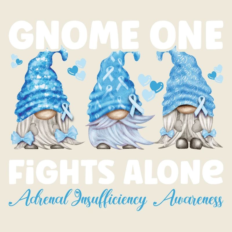 Insuffisance suprarénalienne bleu clair chez les gnomes