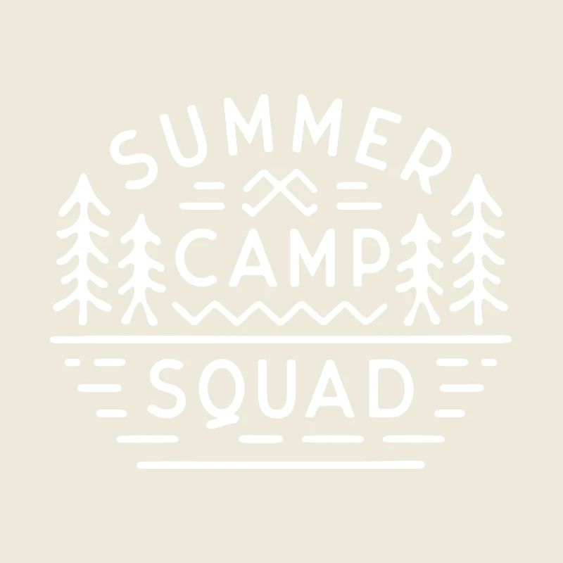 Équipe de campement de camp d’été en équipe de camping