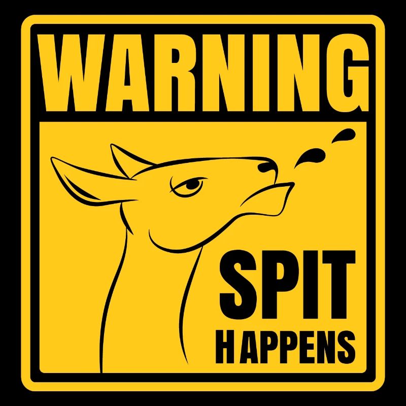 Attention - Spit arrive | Conception drôle Llama