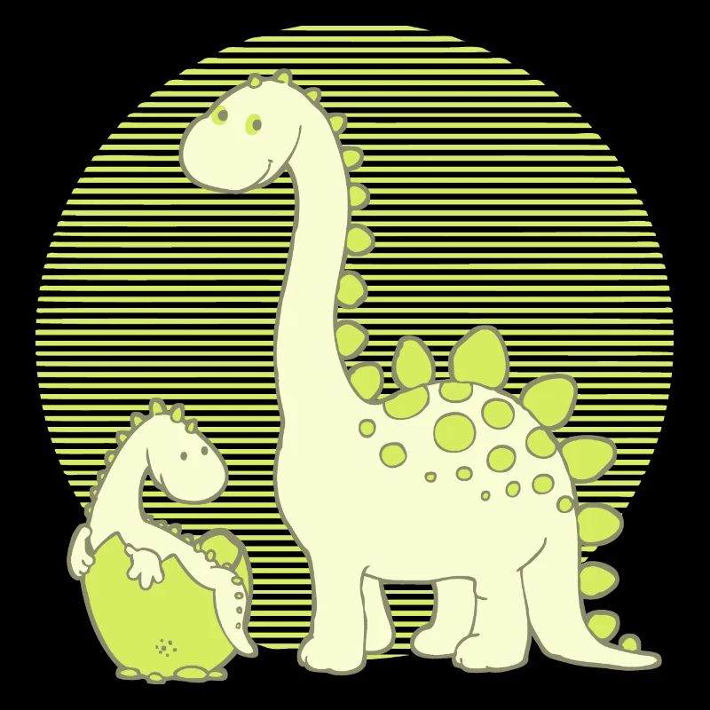 Dinosaur Mom with Hatching Egg