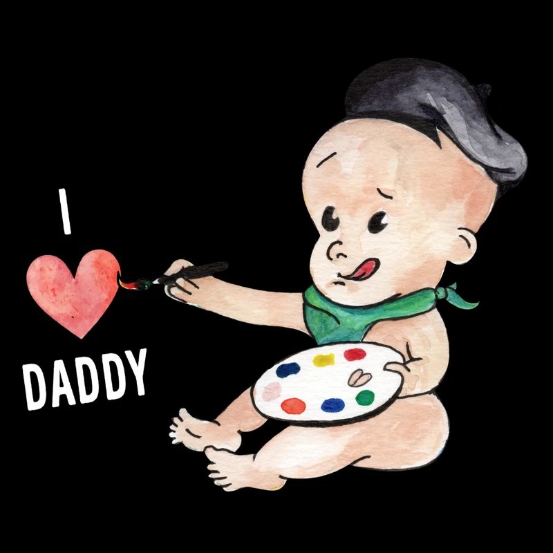 Le bébé aime papa