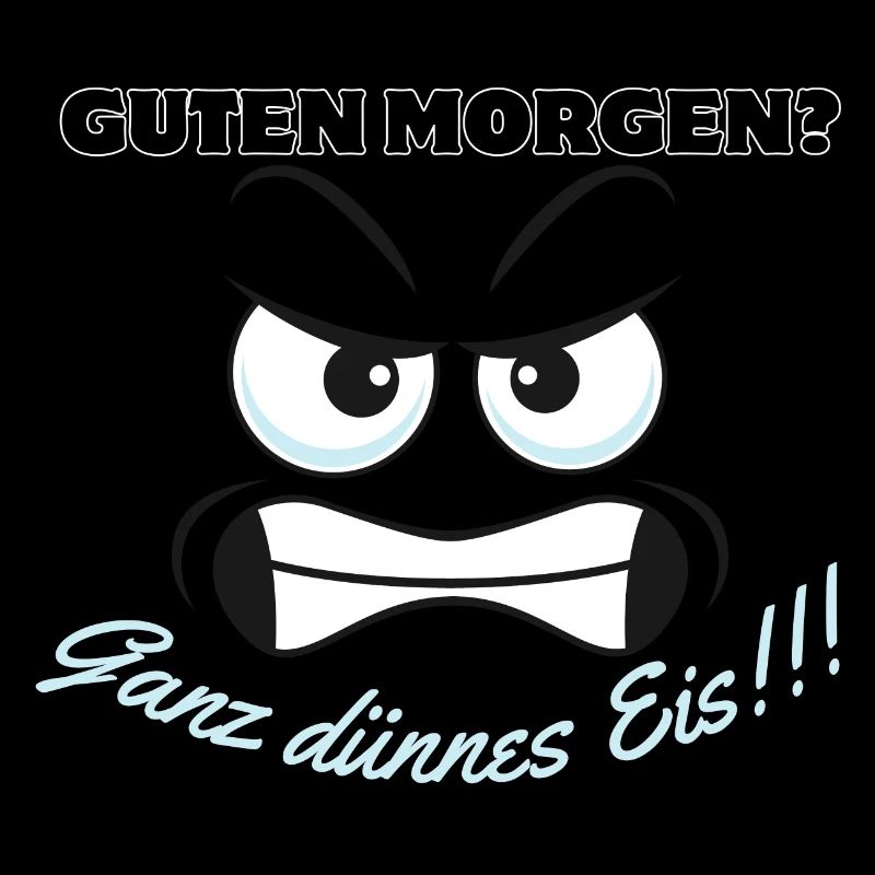 Wütendes Eisbär Motiv mit Spruch