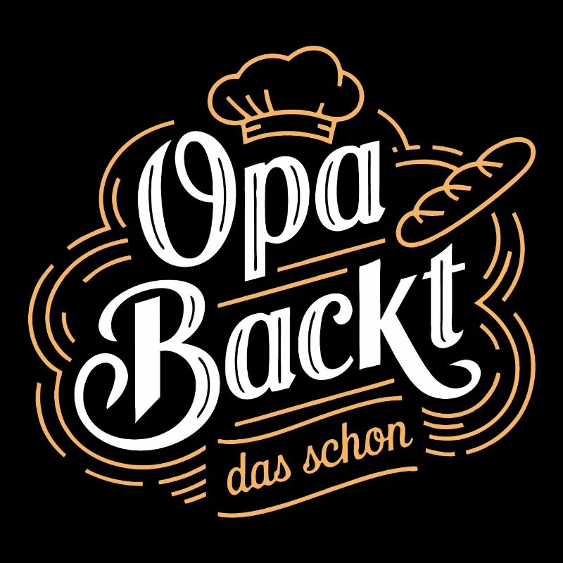 Opa backt das schon - unser backender Opa