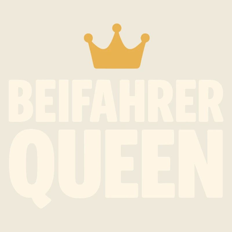 Passenger Queen lettering with crown