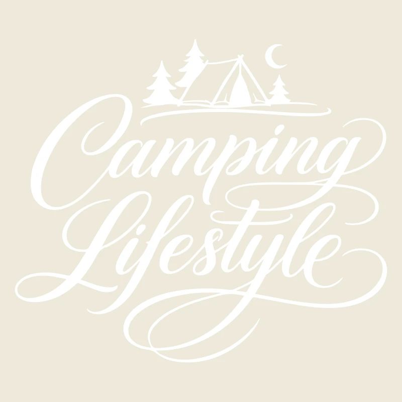 Camping Life Saying Tent