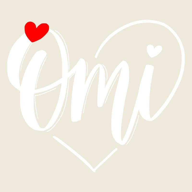 Omi Herzmonogramm mit Liebe