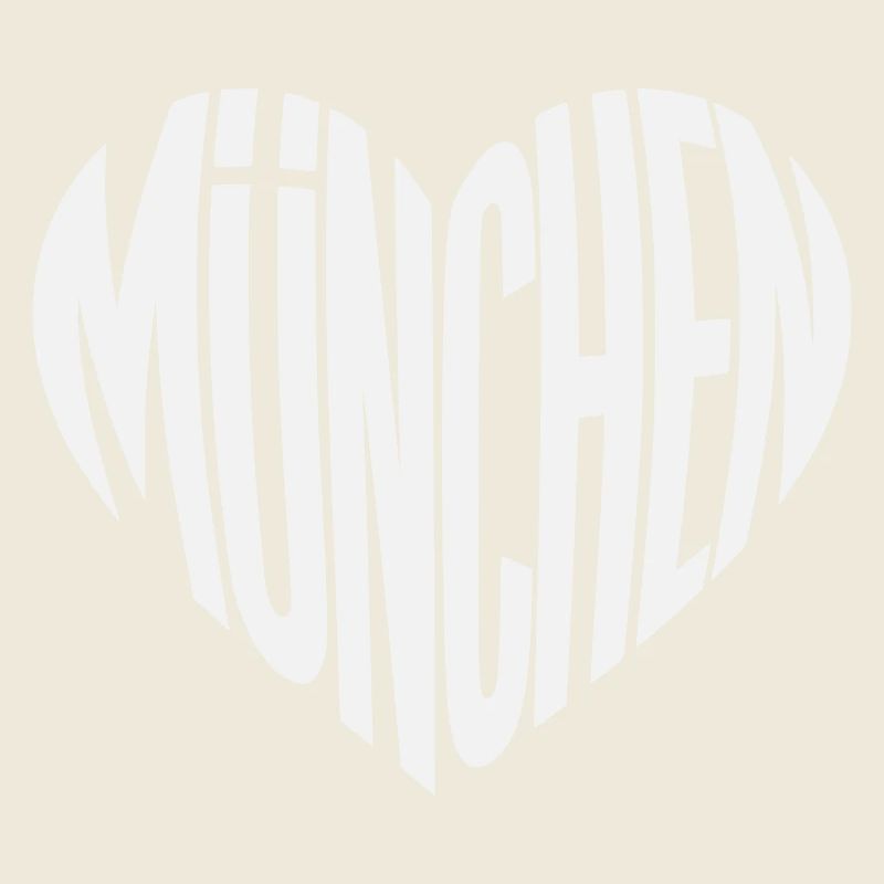 Munich Heart Silhouette - Design Color Variable