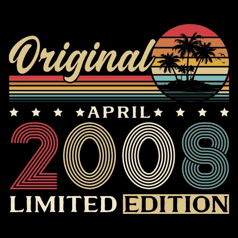 18. Geburtstag Geschenk Mann Original April 2008