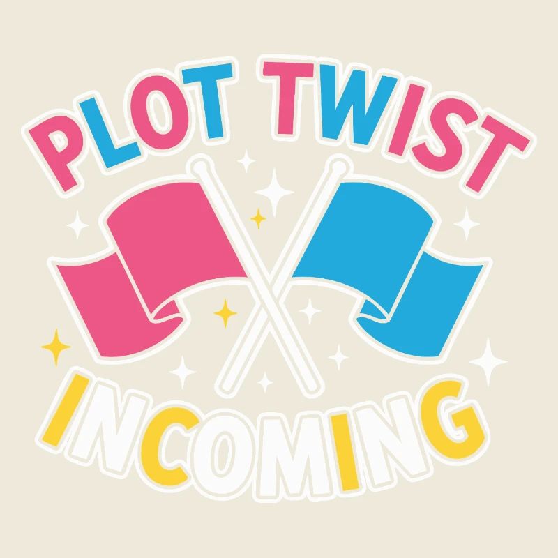 Geschlechter-Enthüllung Plot-Twist – Team Pink Team
