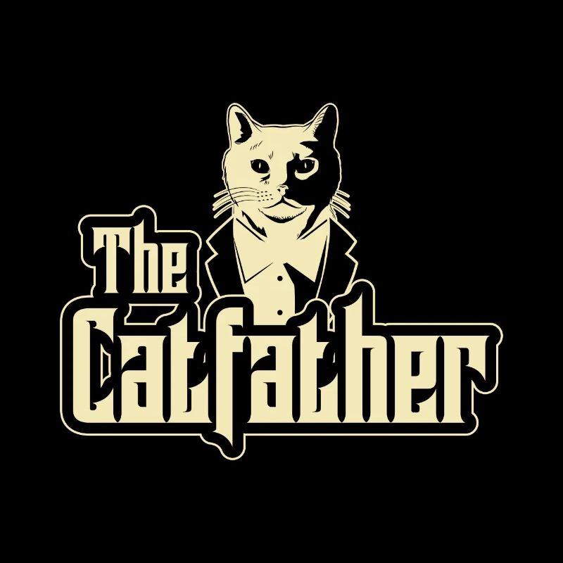 Catfather Katzen Dad Maine Coon Geschenkidee