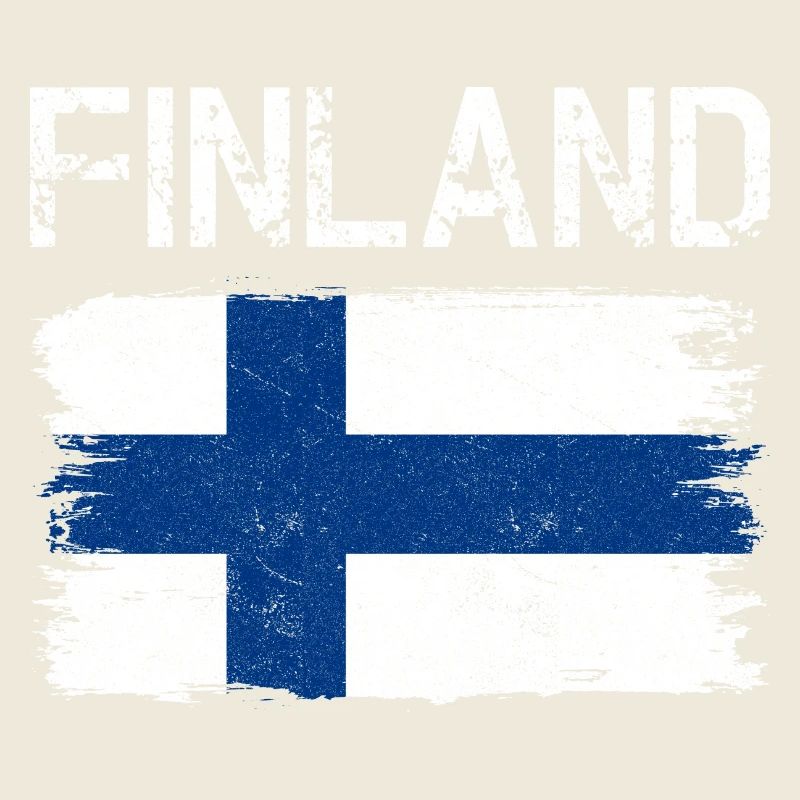 Broussailles vieillies du drapeau finlandais