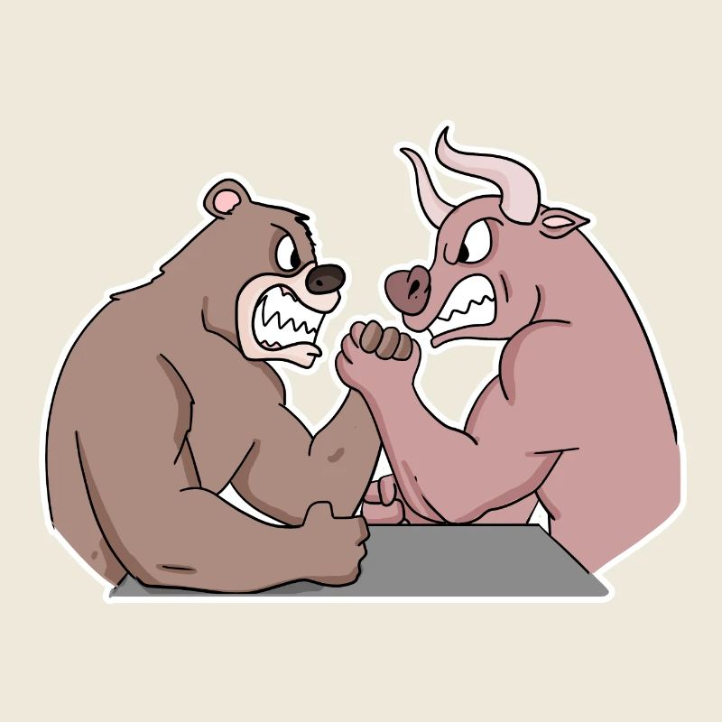Bull and Bear Armwrestler Arm Press