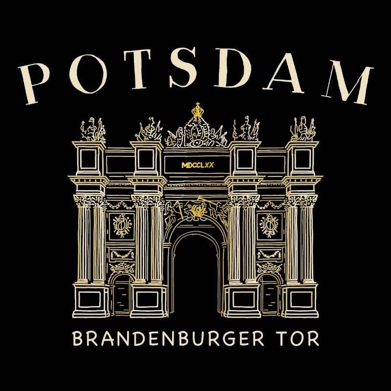 Potsdam, Brandenburg Gate, Germany Drawing