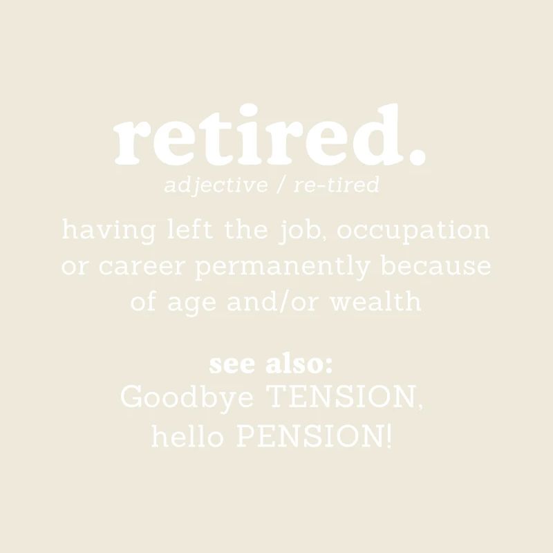 Dictionary Retirement Bye Bye Suspense Hello Retirement.