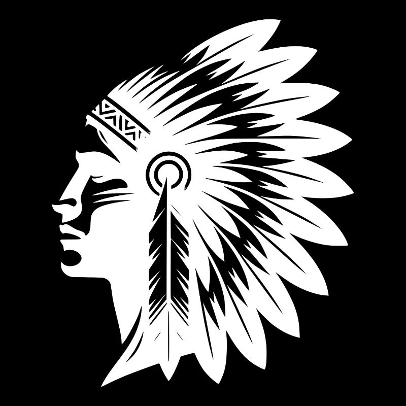 Powerful warrior with magnificent headdress