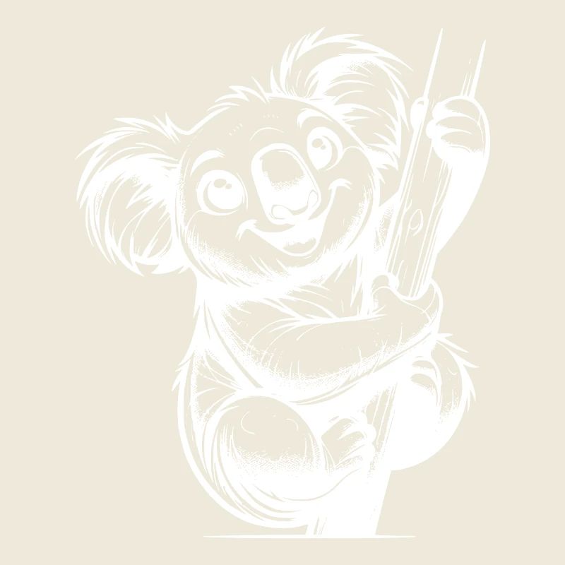 Grinsender Australischer Kinder Bleistift Koala