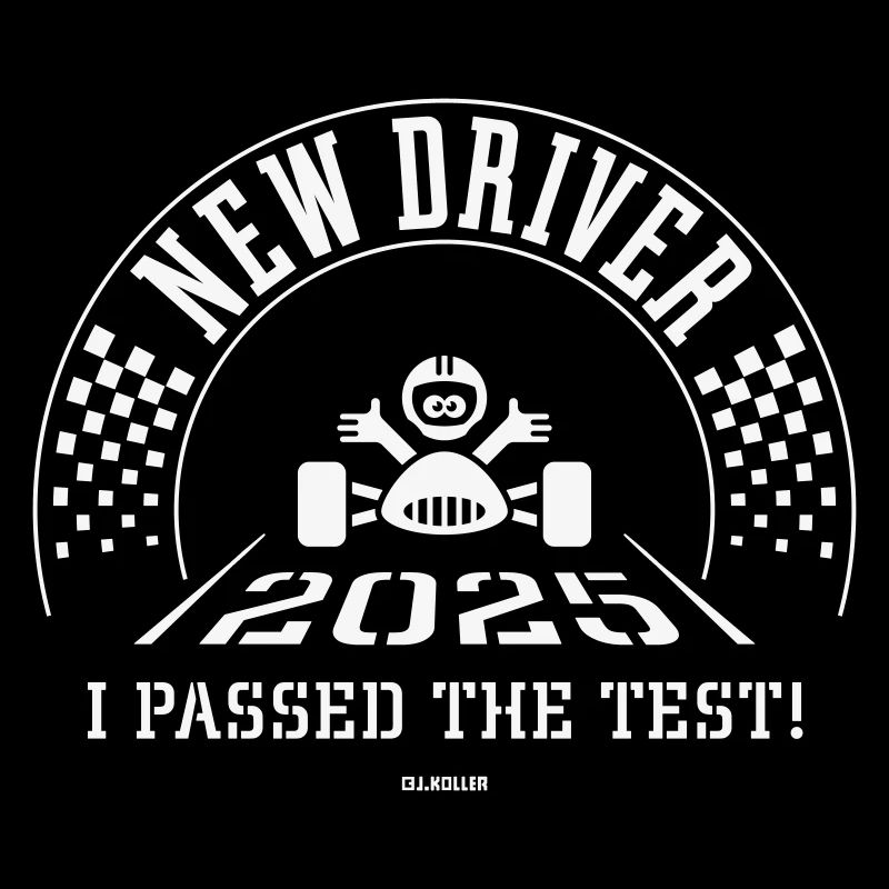 New Driver 2025 - J’ai réussi le test ! (Blanc)