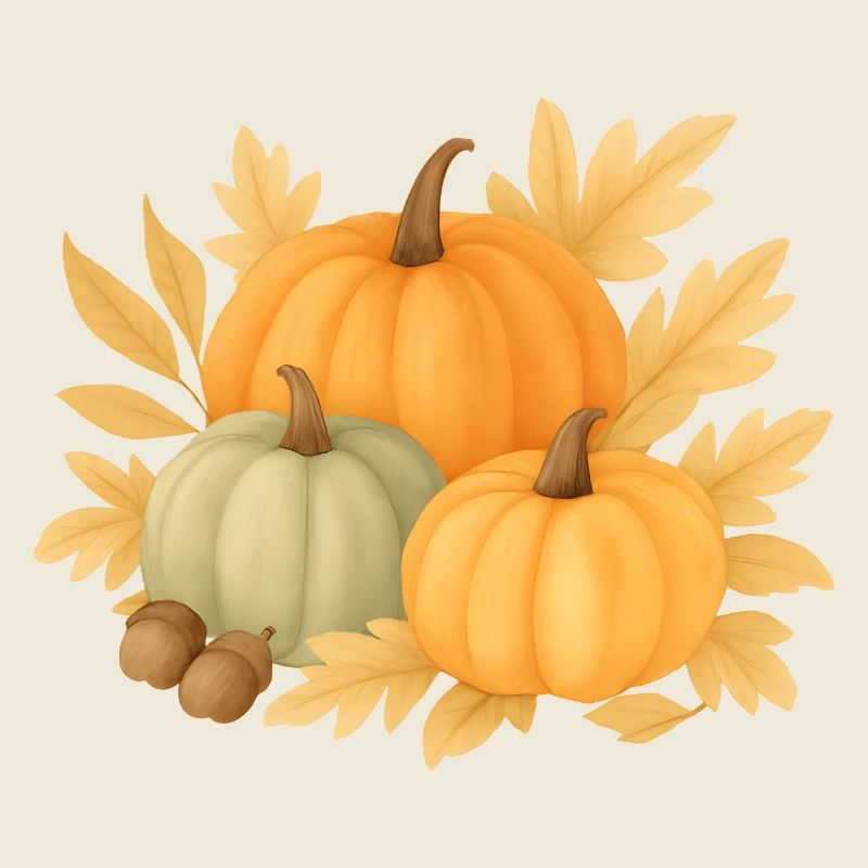  Herbstliche Kürbisse